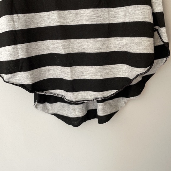 Black and Gray Striped Tank Top - Picture 3 of 4